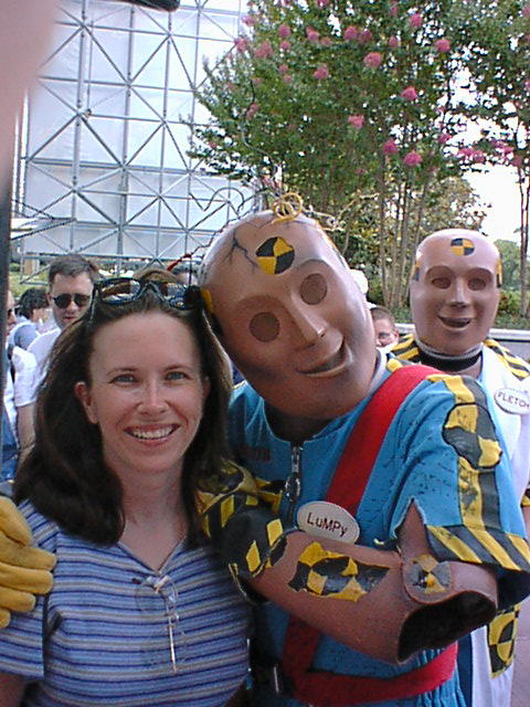 Karen with crash dummy.jpg