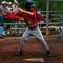 Evans Moore at bat