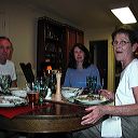 Brian's parents and Karen for New Year's Day dinner